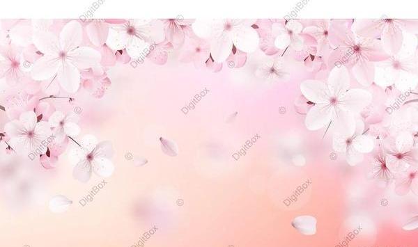 عکس شکوفه های بهاری نقاشی