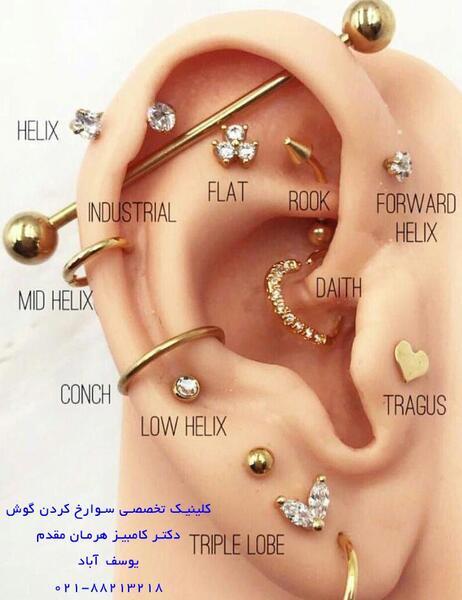 عکس تفنگ پیرسینگ