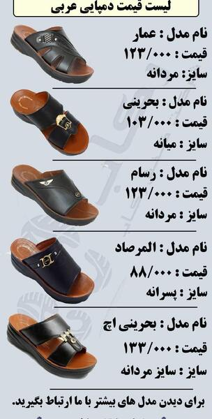 عکس دمپایی عربی