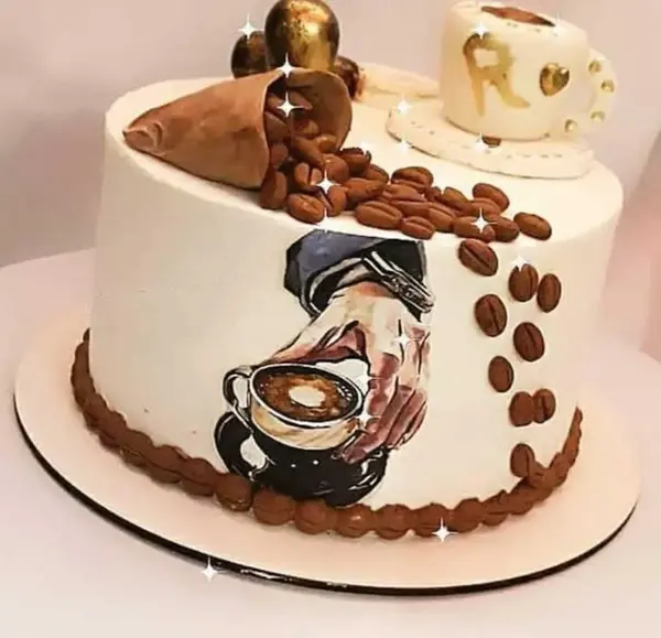 عکس قهوه و کیک شکلاتی