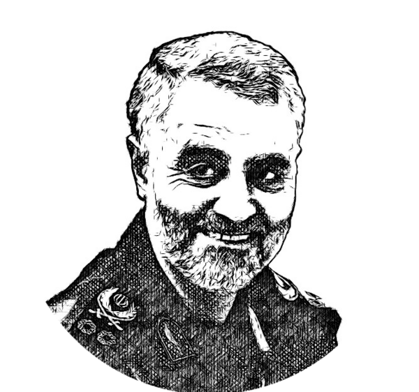 عکس حاج قاسم سلیمانی برای فتوشاپ