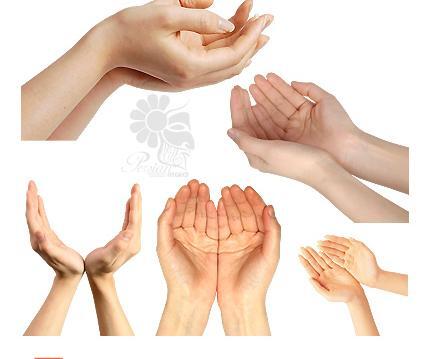 عکس لایه باز دست