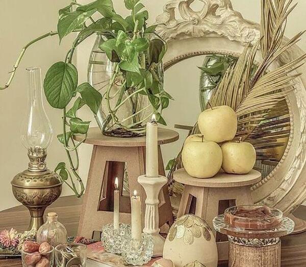 عکس از سفره هفت سین طبیعی