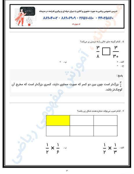 عکس ضرب پایه پنجم