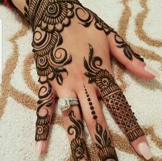 عکس حنا روی دست