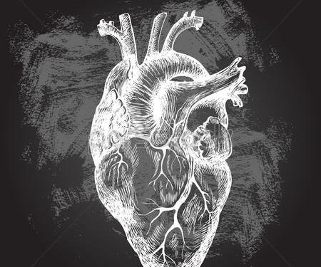 عکس ضربان قلب سیاه و سفید