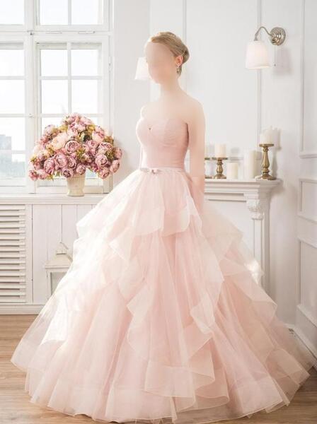 عکس لباس عروس گلبه ای