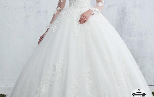 عکس لباس عروس گلبه ای