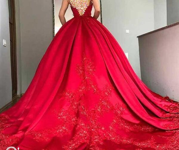 عکس لباس عروس گلبه ای