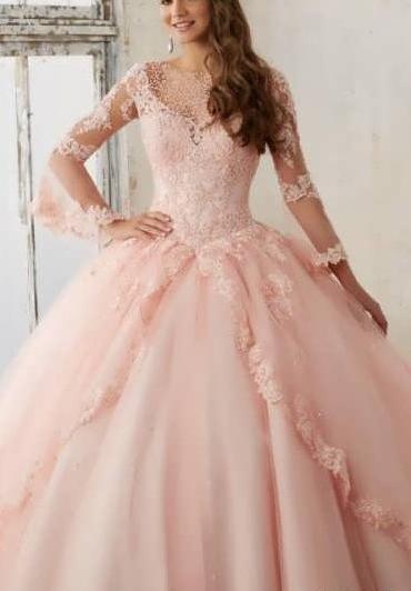 عکس لباس عروس گلبه ای