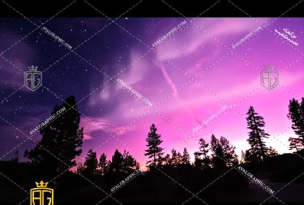 عکس رنگین کمان و ستاره