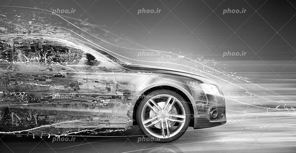 عکس ماشین زیبا در حال حرکت