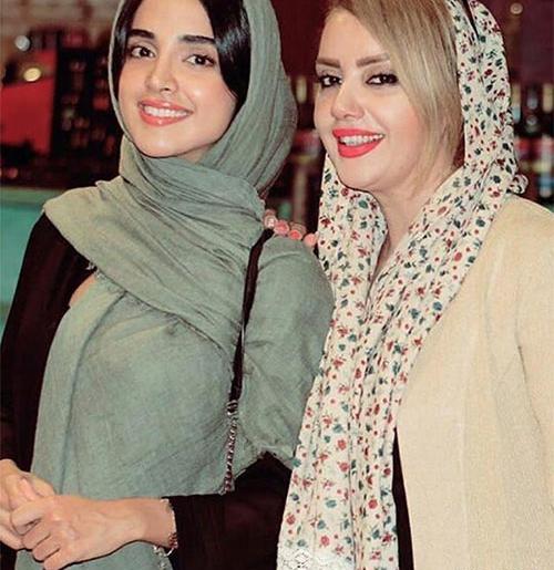 عکس الهه حصاری با خانواده اش