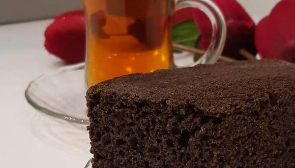 عکس کیک کاکائویی ساده
