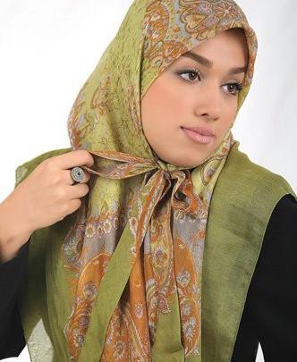 عکس آموزش دوخت مقنعه گره ای