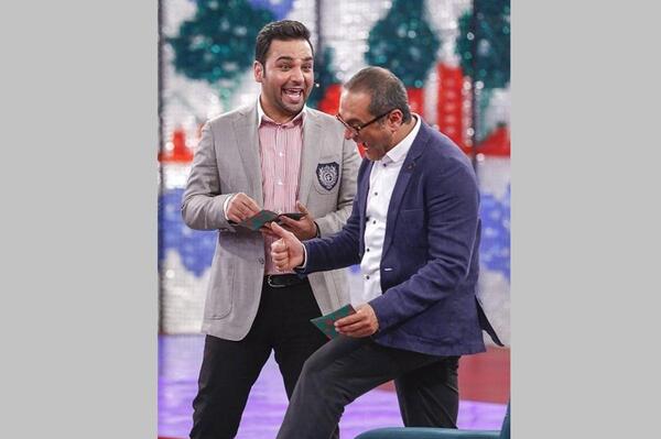 عکس رامبد جوان در کنار احسان علیخانی