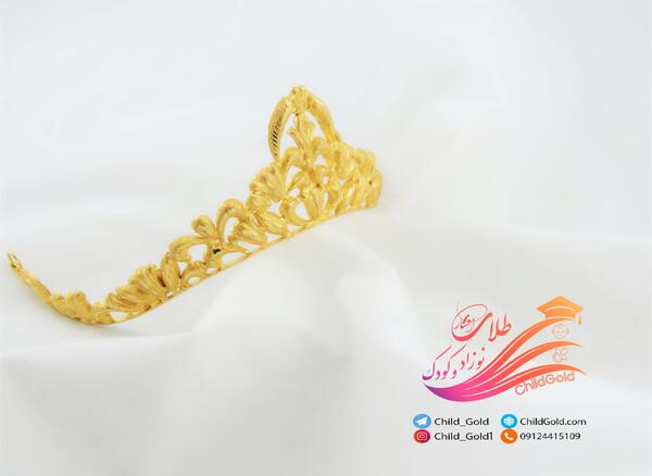 عکس تاج طلا دخترانه
