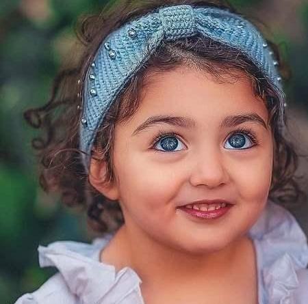 عکس دختر بچه چشم آبی ایرانی