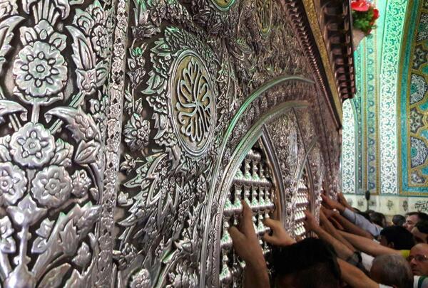 عکس هنری از ضریح امام رضا