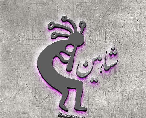 عکس نوشته در مورد اسم شاهین