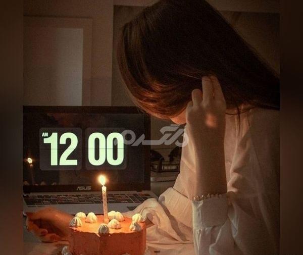 ایده عکس با کیک تولد