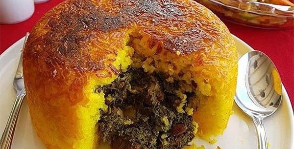 عکس قورمه سبزی با پلو