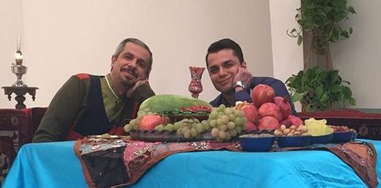 عکس شب یلدا زیر کرسی