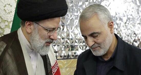 عکس سردار سلیمانی رئیسی
