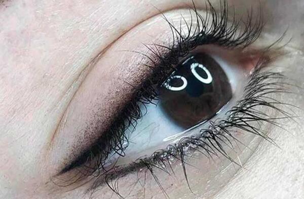 عکس خط چشم بن مژه