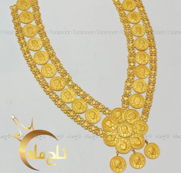 عکس گردنبند گل طلا