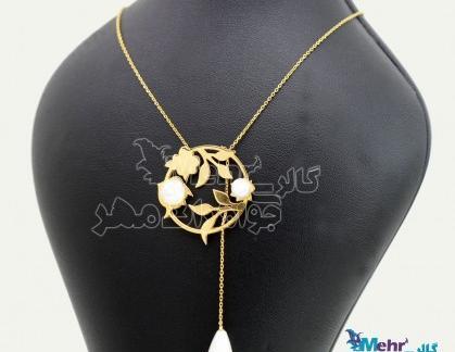 عکس گردنبند گل طلا