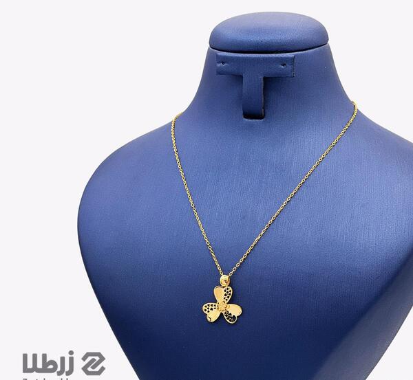 عکس گردنبند گل طلا
