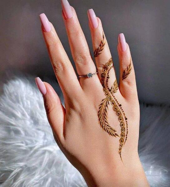 عکسهای طراحی حنا روی دست
