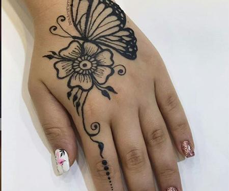 عکسهای طراحی حنا روی دست
