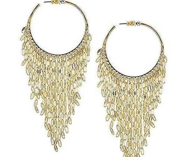 عکس گوشواره ریشه ای طلا