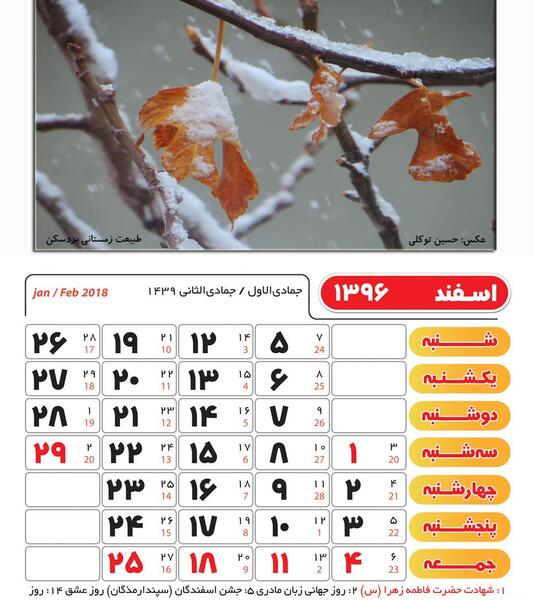 عکس اسفند ماه زمستان