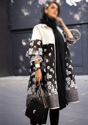 عکس لباس دخترانه سیاه سفید