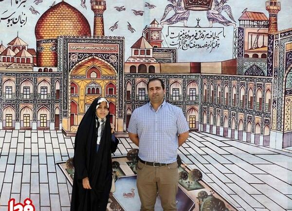 عکس نقاشی زیبا در مورد امام رضا