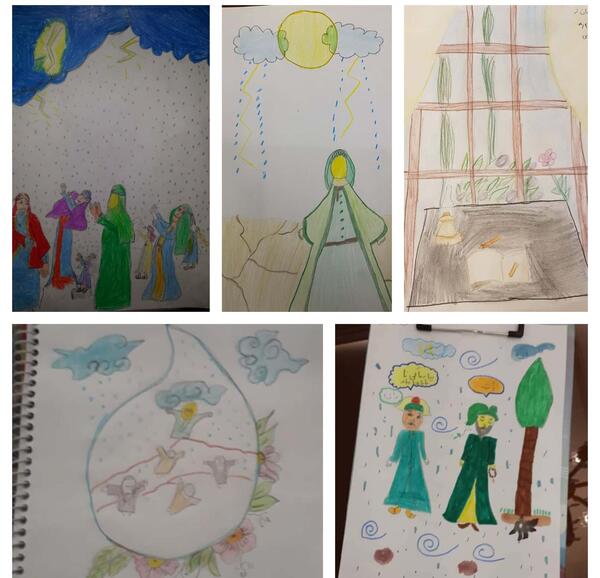 عکس نقاشی زیبا در مورد امام رضا