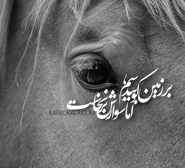 عکس امام حسین با ذوالجناح