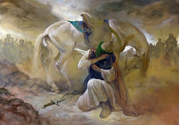 عکس امام حسین با ذوالجناح
