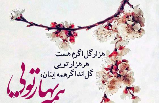 عکس نوشته بهار انگلیسی