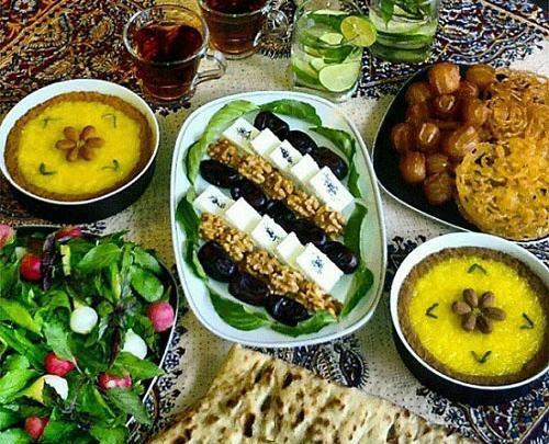 عکس چیدن زولبیا و بامیه