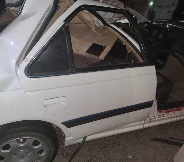 عکس پژو پارس تصادفی