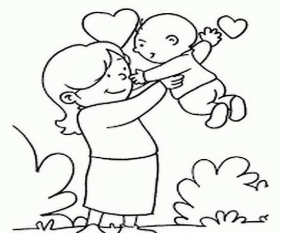 عکس نقاشی ساده و زیبا روز مادر