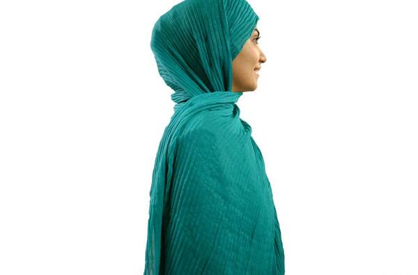 عکس شال سبز آبی