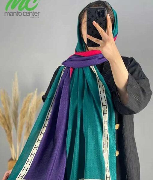 عکس شال سبز آبی
