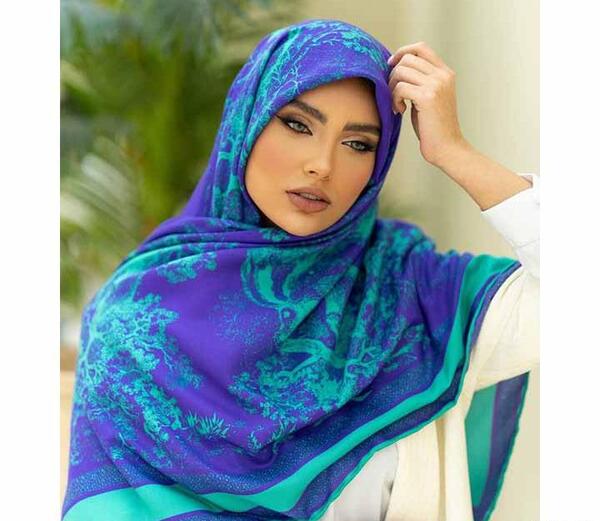 عکس شال سبز آبی