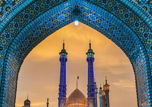 عکس هوایی حرم حضرت معصومه