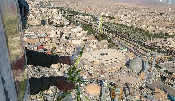 عکس هوایی حرم حضرت معصومه